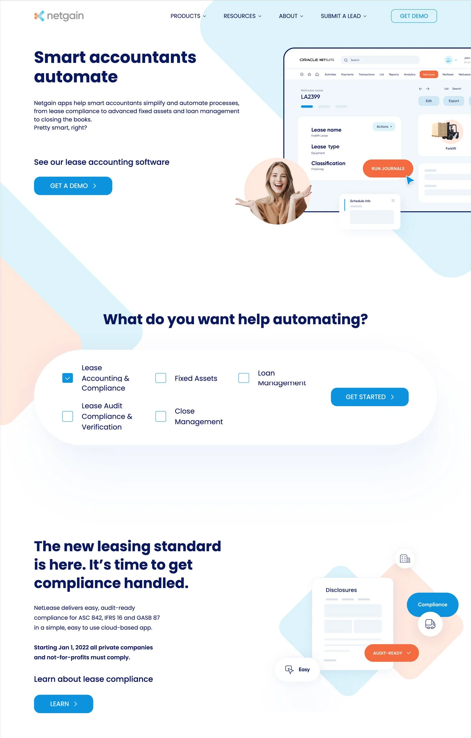 Netgain — Website Home Page